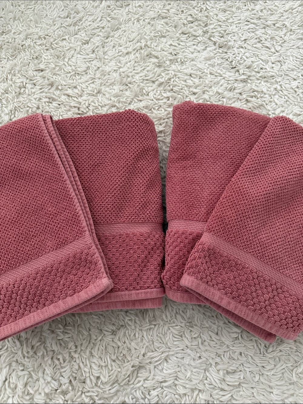 Dusty Rose Bath Towel Set